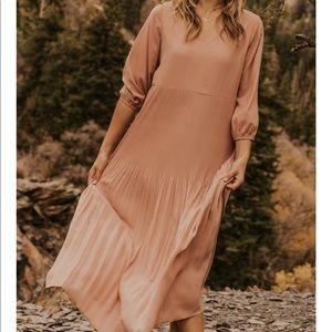 Roolee 3/4 sleeve maxi dress